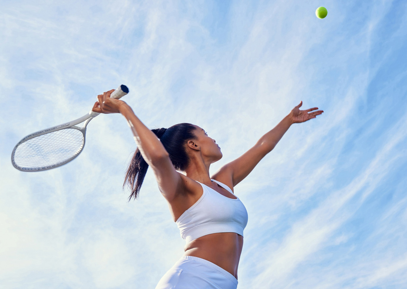 Finlake Gym Woman Playing Outdoor Tennis