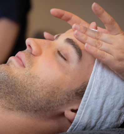 Finlake Man Having Facial